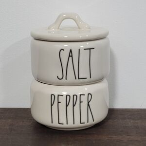 Rae Dunn Ceramic Salt and Pepper Cellars